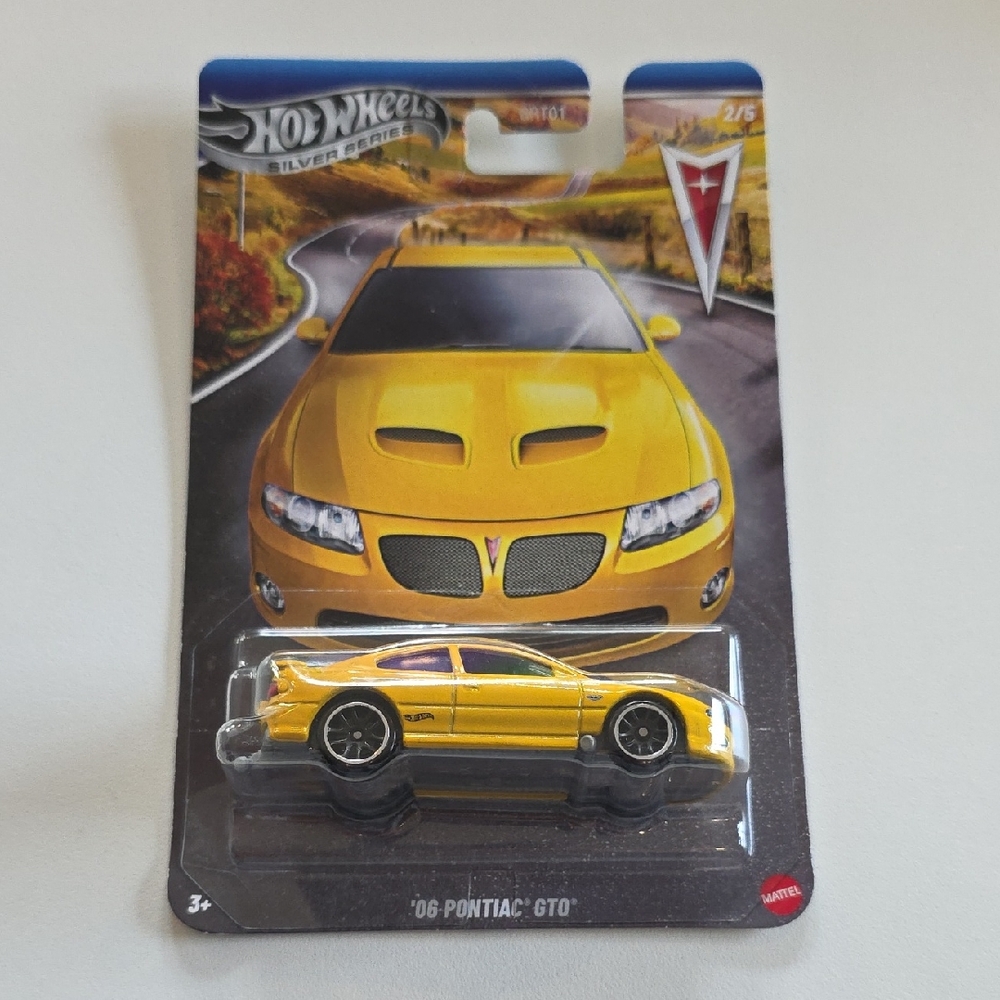 Hot Wheels Yellow Pontiac GTO Die-Cast Car - Silver Series